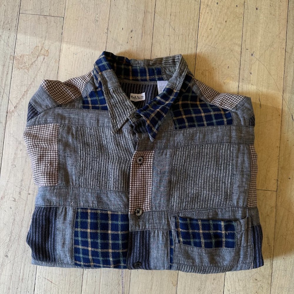 Vtg Paul Smith Patchwork Shirt - image 5